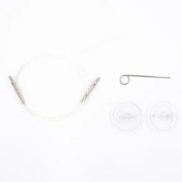 LYKKE Crafts Interchangeable Needle Cords - Clear - 24"/60 cm [for 3.5" tips] - Zoom Image