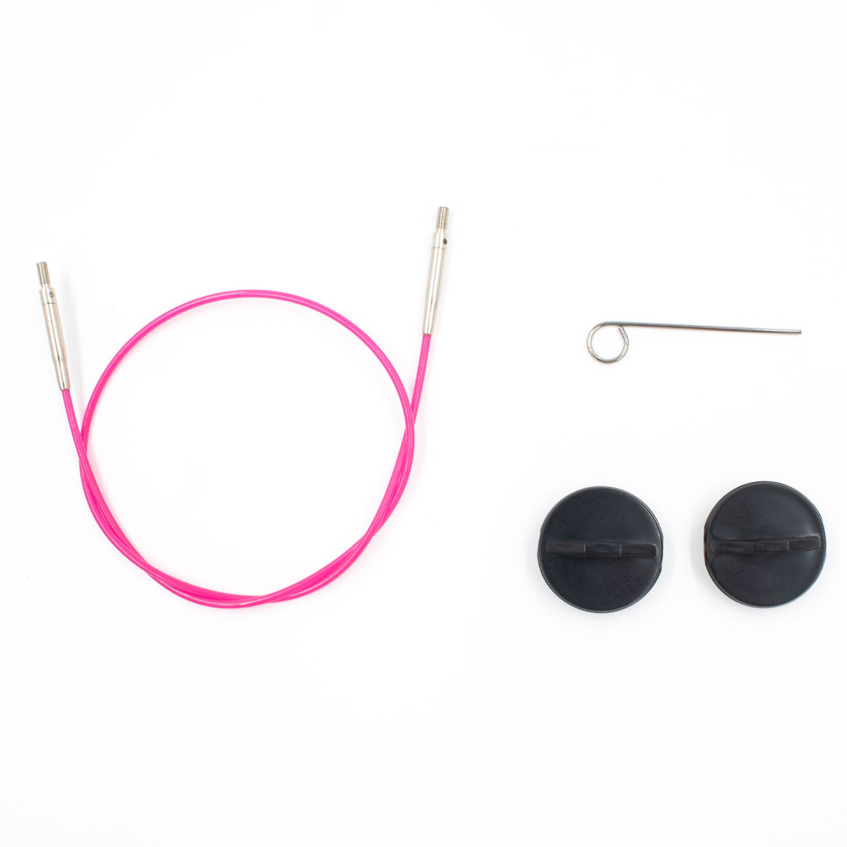 LYKKE Crafts Interchangeable Needle Cords - Pink - 60"/150 cm [for 5" tips] - Extra Image
