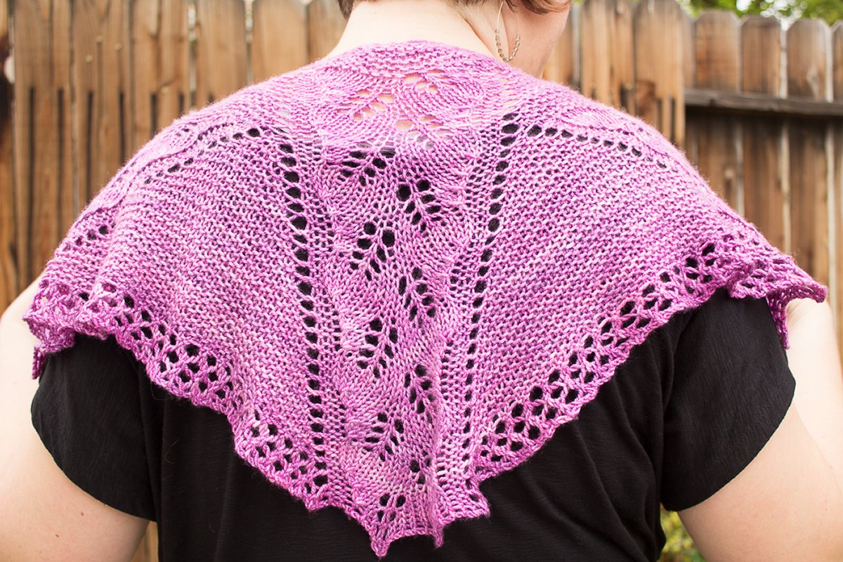 Jeanne's Boysenberry Sherbet Shawl - Main Image 2