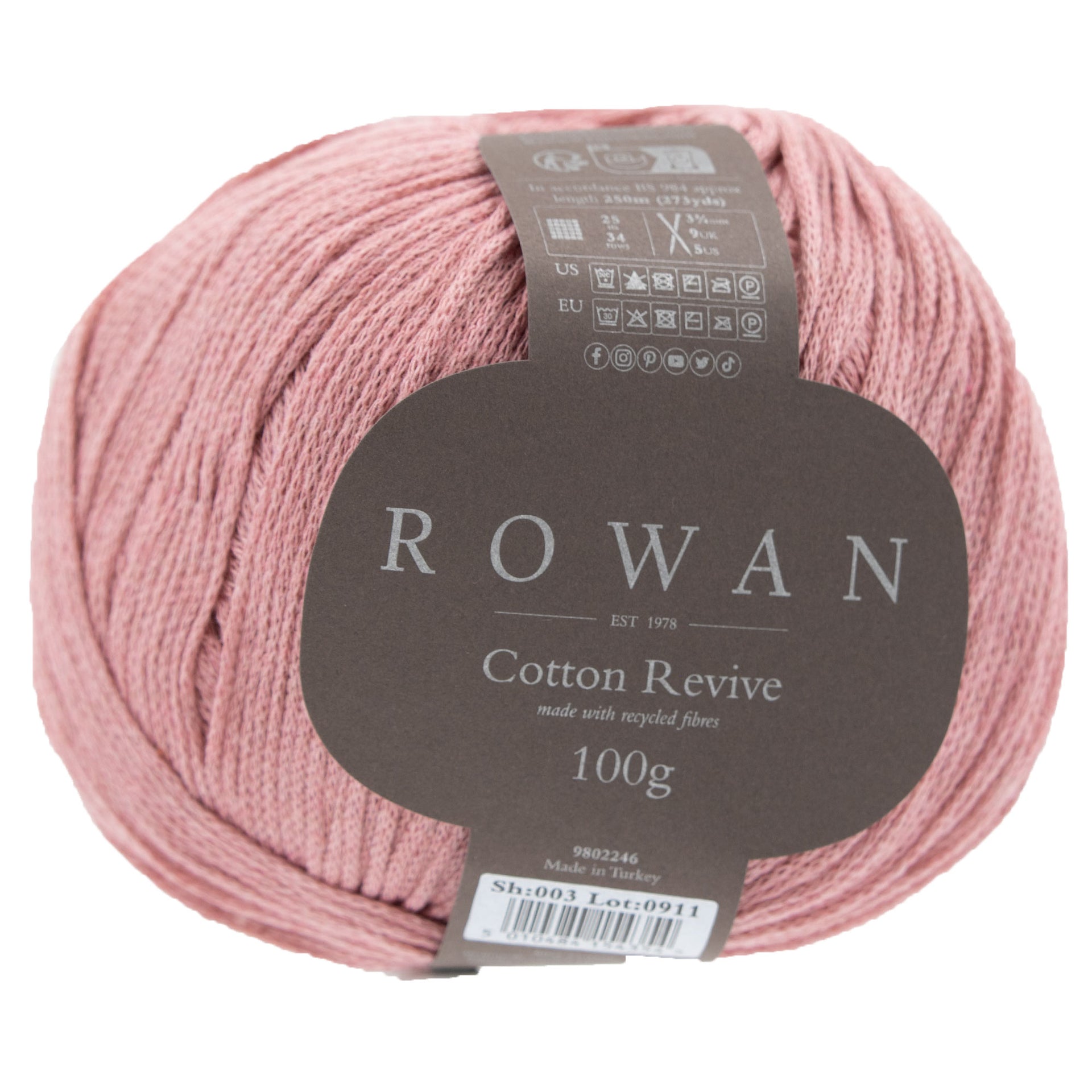 Rowan Cotton Revive Yarn - 003 Cherry Blossom - Zoom Image
