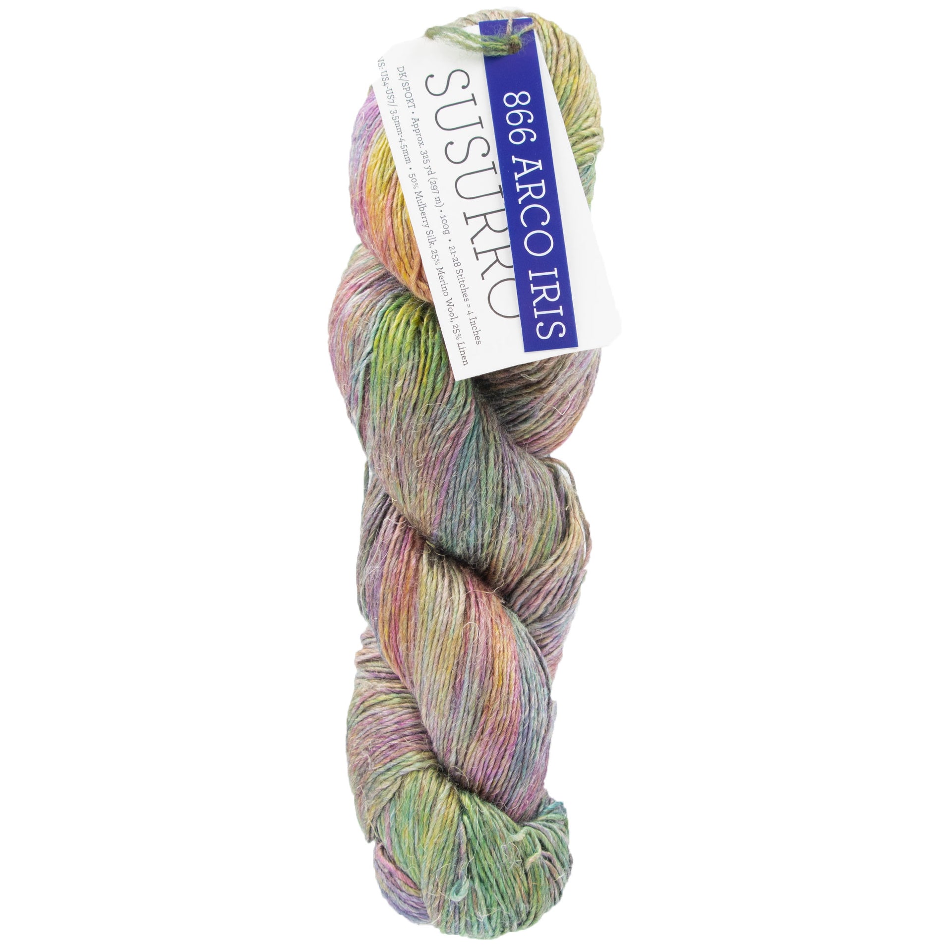 Malabrigo Susurro Yarn - 866 Arco Iris - Zoom Image
