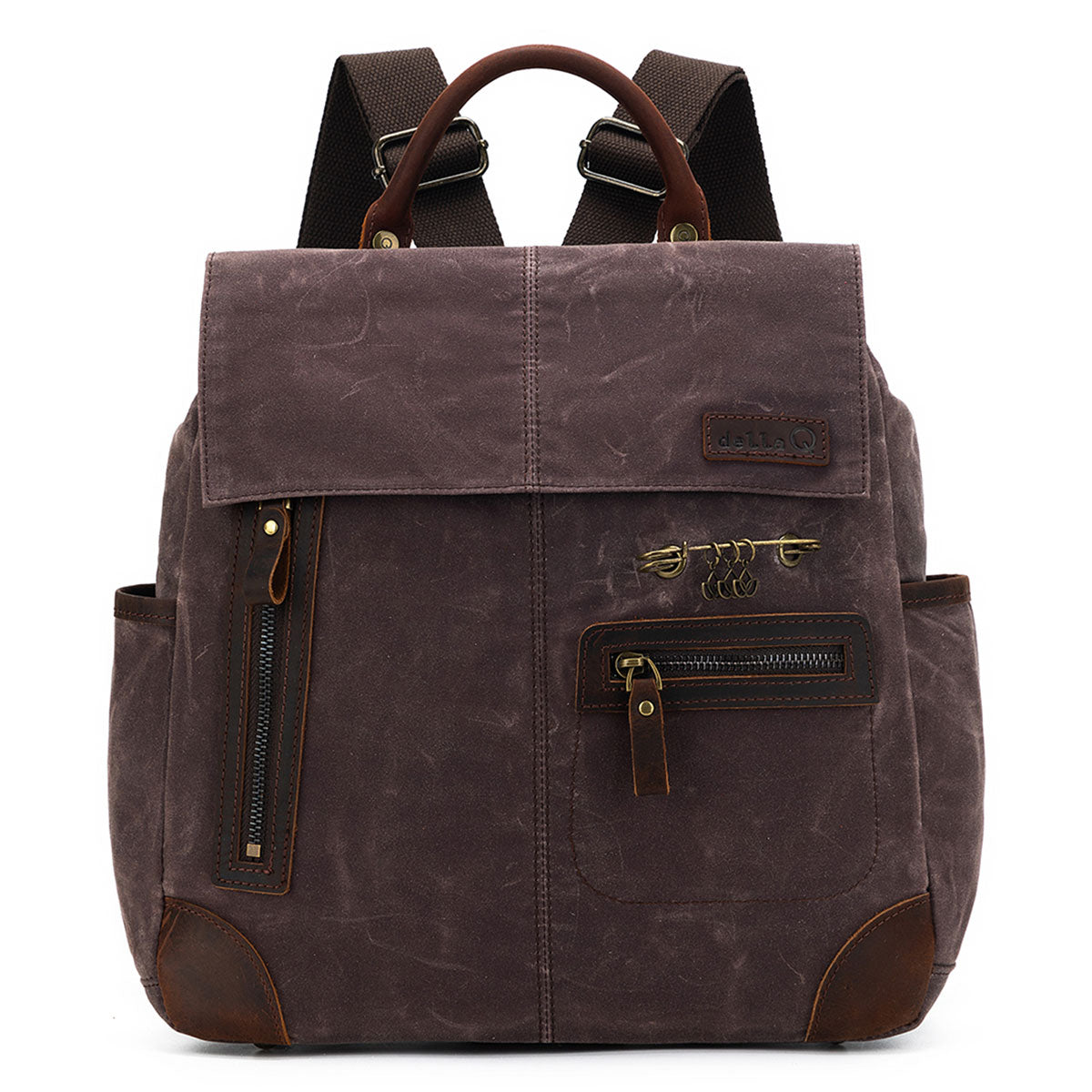 della Q Maker's Midi Backpack - Cocoa - Extra Image
