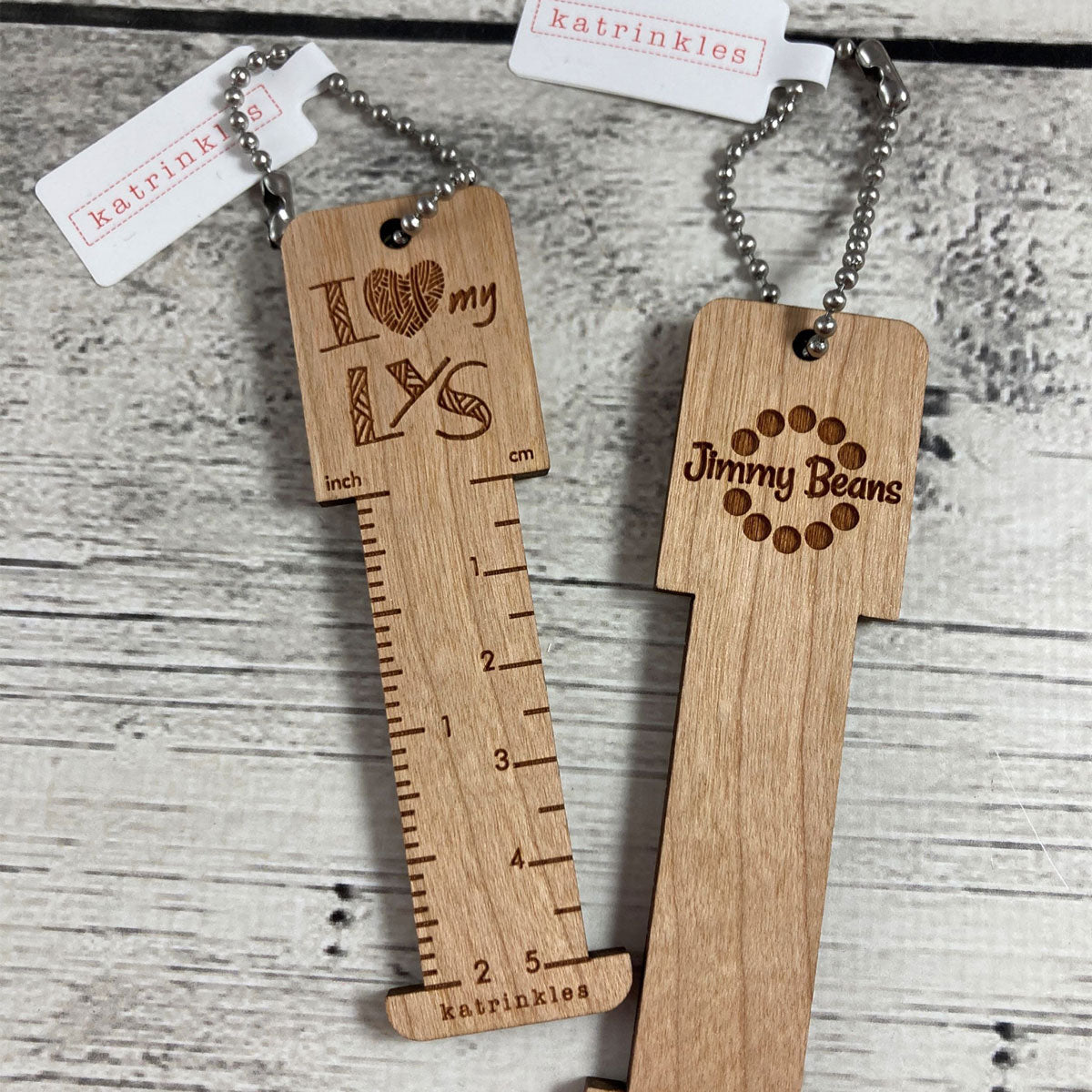 Katrinkles Gauge Swatch Measure - Jimmy Beans LYS 2" Ruler - Extra Image
