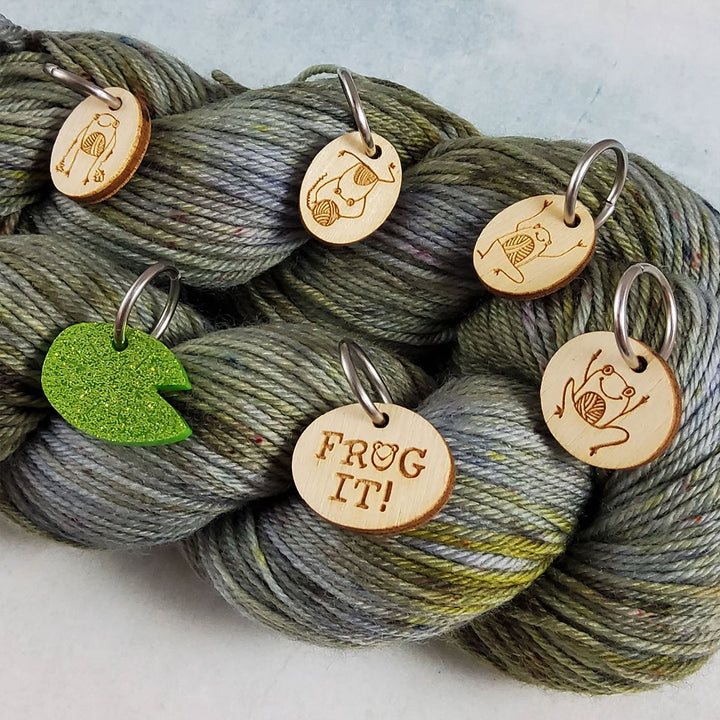 Katrinkles Stitch Markers - Frog Stitch Marker Set - Extra Image