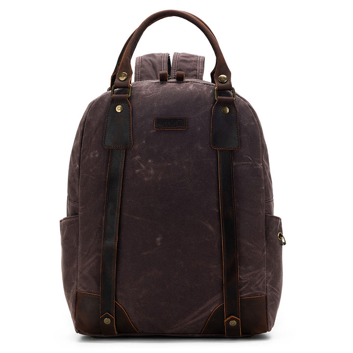 della Q Maker's Canvas Backpack - Cocoa - Extra Image