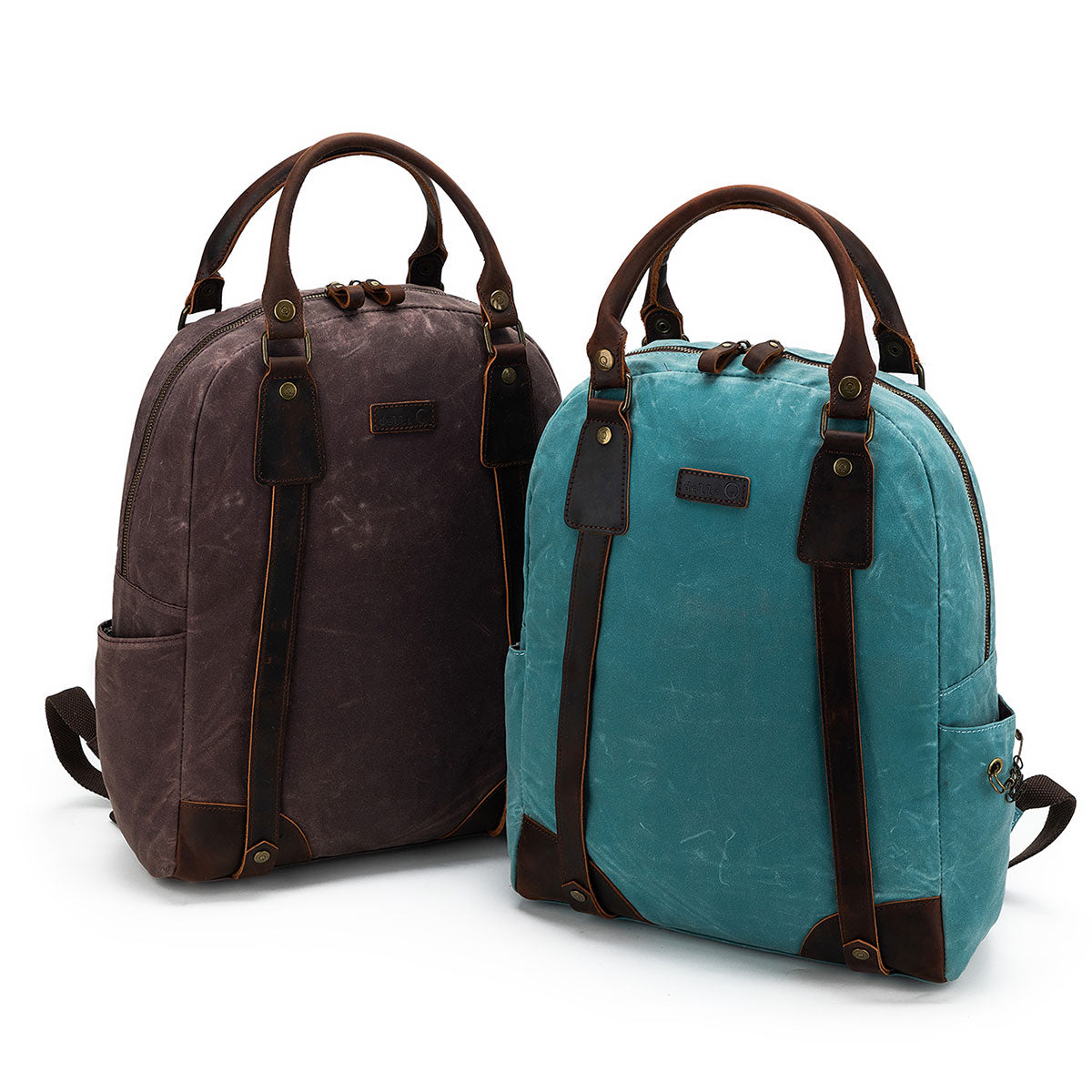 della Q Maker's Canvas Backpack - Teal - Extra Image
