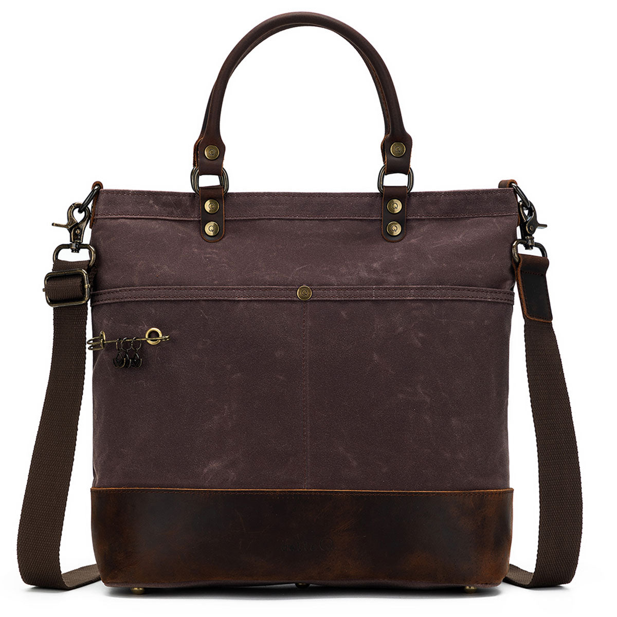 della Q Maker's Canvas Tote - Cocoa - Extra Image
