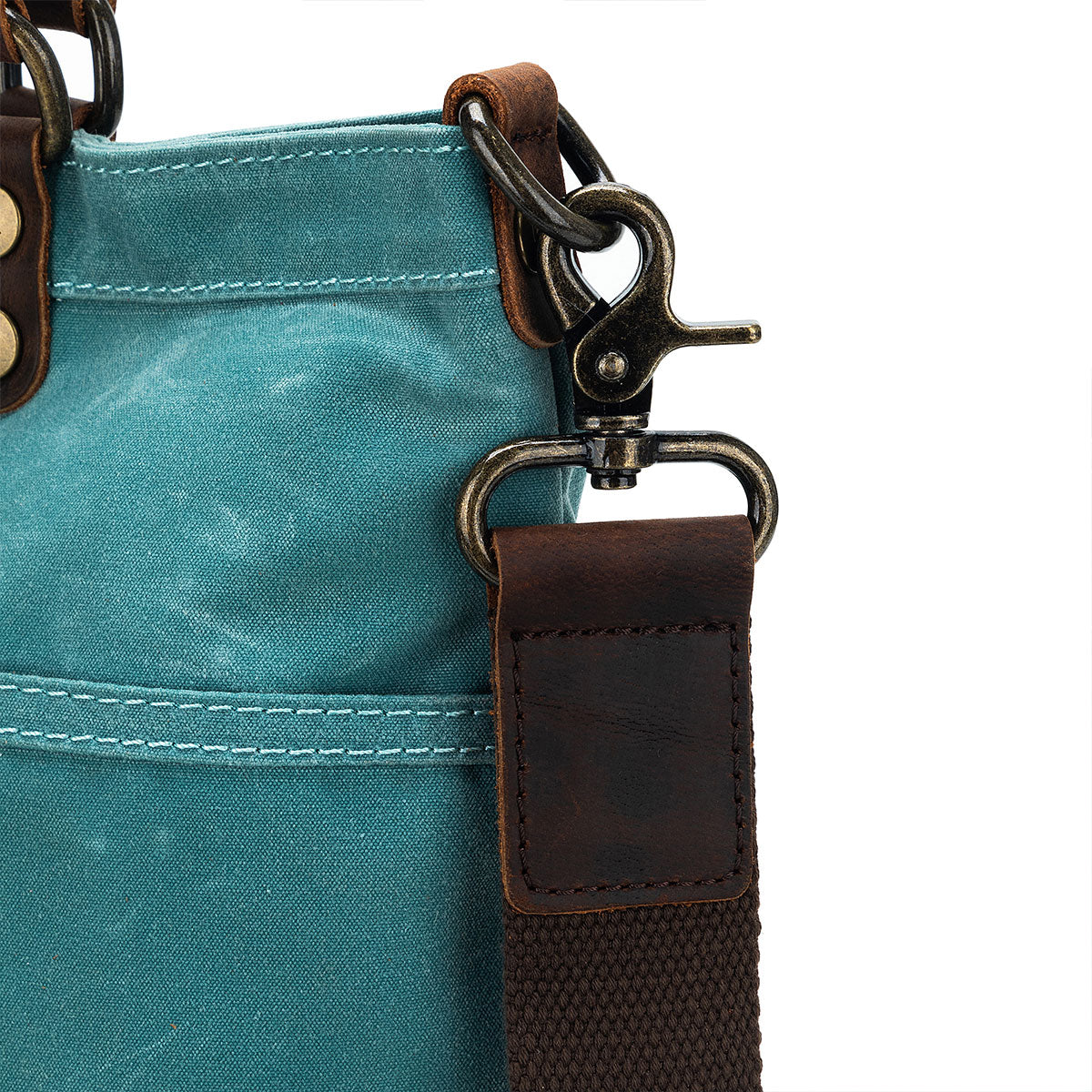 della Q Maker's Canvas Tote - Teal - Extra Image