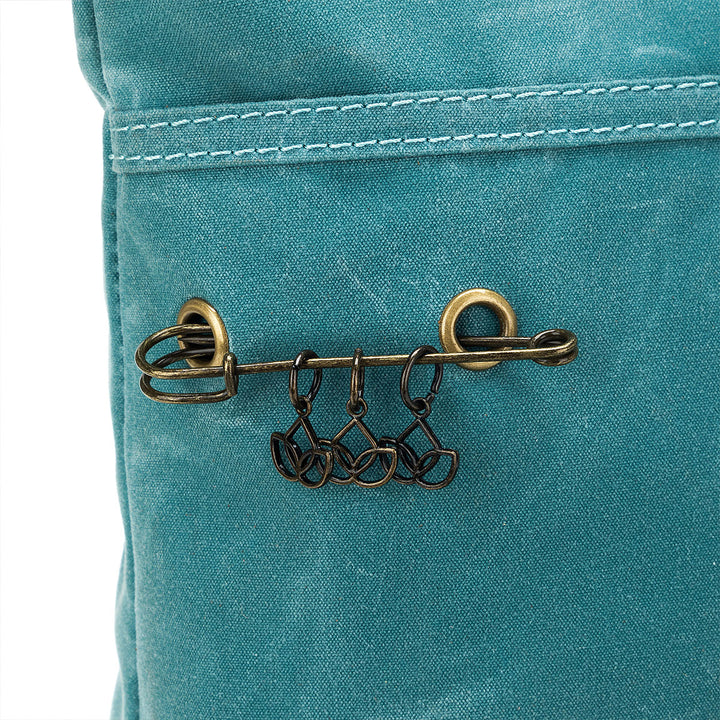 della Q Maker's Canvas Tote - Teal - Extra Image