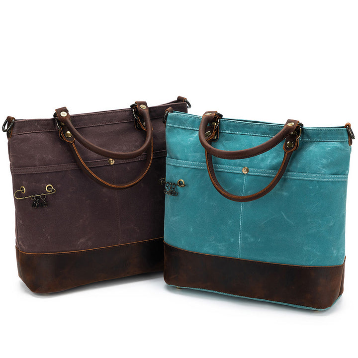 della Q Maker's Canvas Tote - Teal - Extra Image