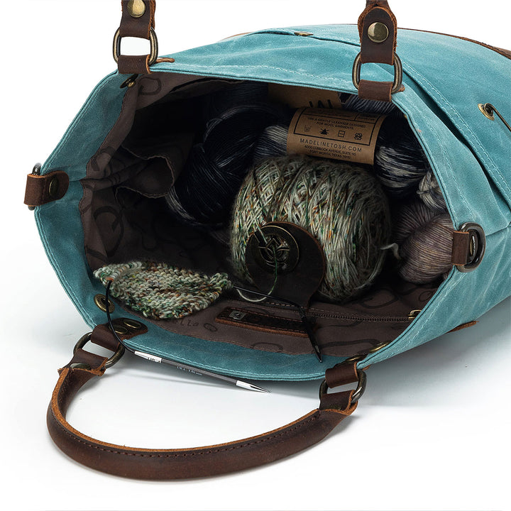della Q Maker's Canvas Tote - Teal - Extra Image