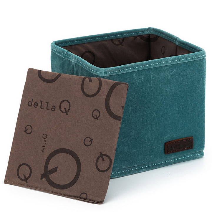 della Q Maker's Canvas Cubbies (Set of 2) - Teal - Extra Image