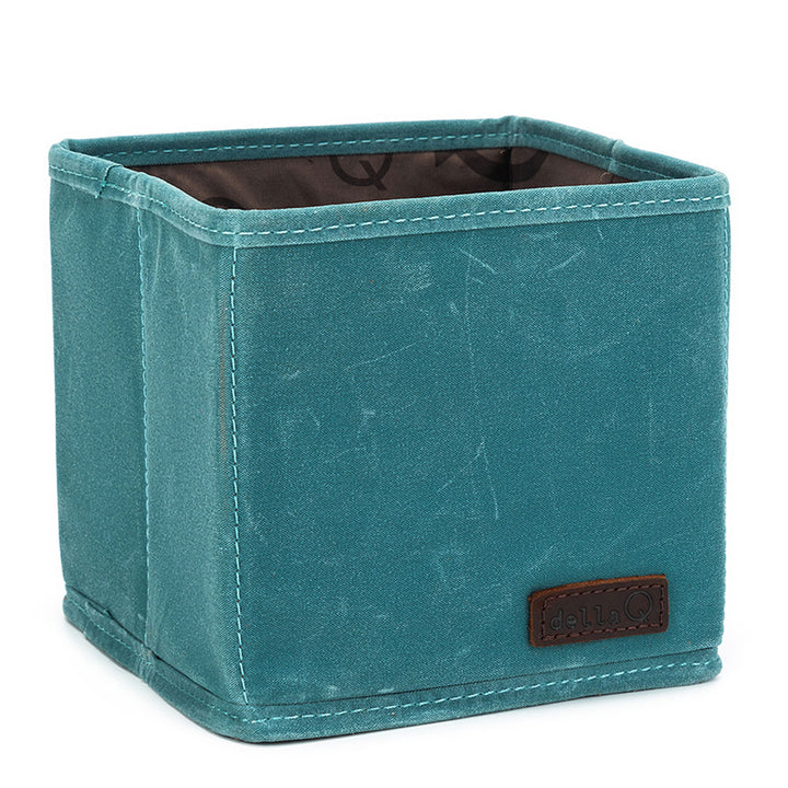 della Q Maker's Canvas Cubbies (Set of 2) - Teal - Extra Image
