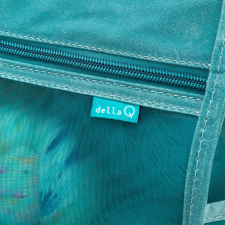 della Q Maker's Tall Mesh Tote - Teal - Extra Image