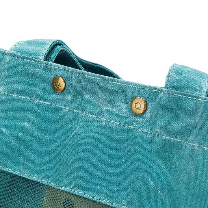 della Q Maker's Tall Mesh Tote - Teal - Extra Image