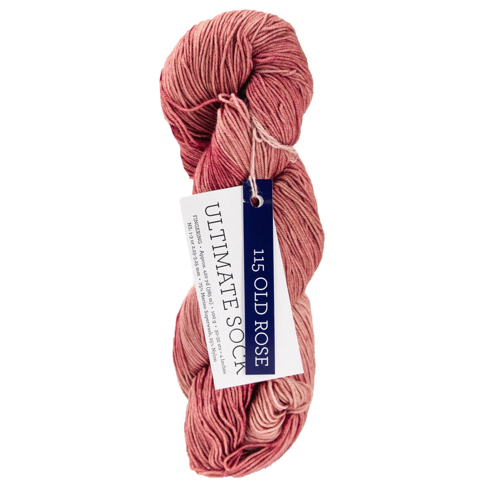 Malabrigo Ultimate Sock Yarn - 115 Old Rose - Zoom Image
