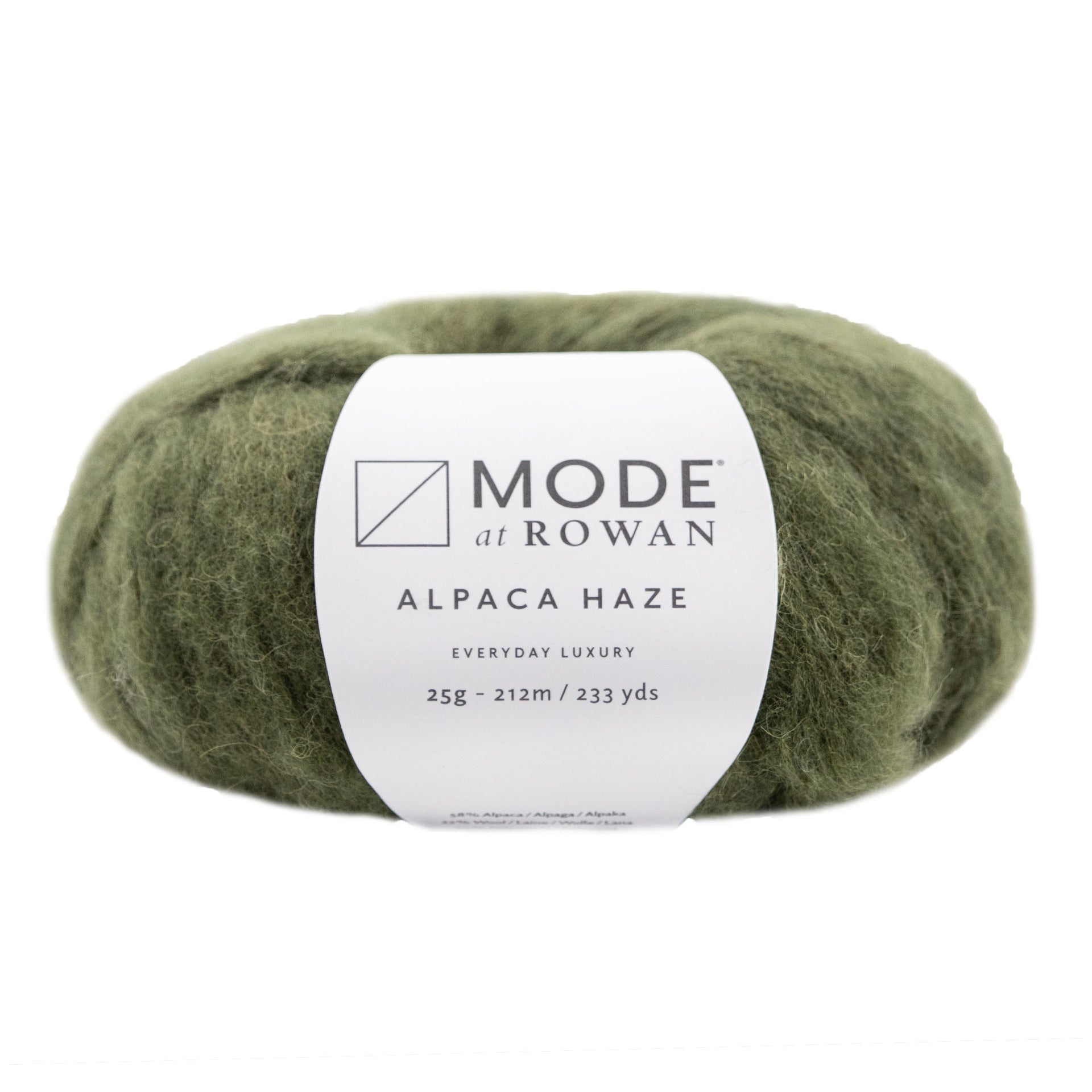 Rowan Mode Alpaca Haze Yarn - 018 Khaki - Zoom Image
