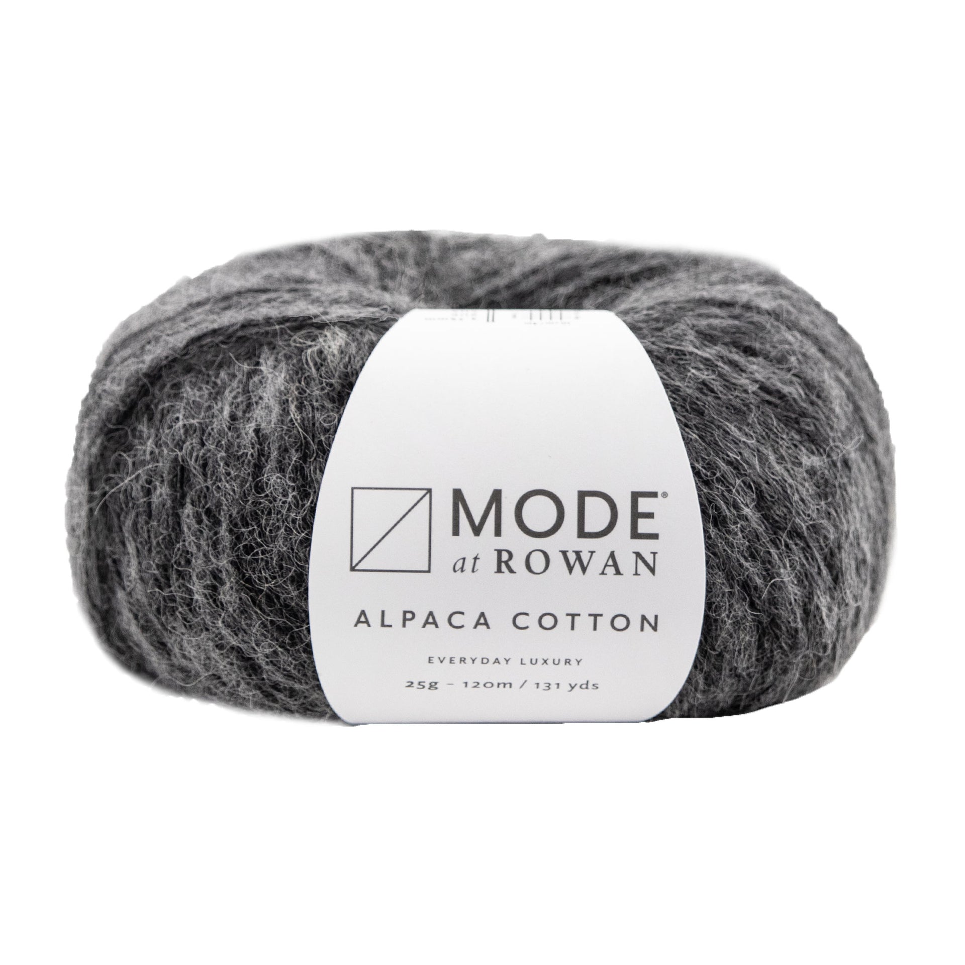 Rowan Mode Alpaca Cotton Yarn - 012 Charcoal Melange - Zoom Image

