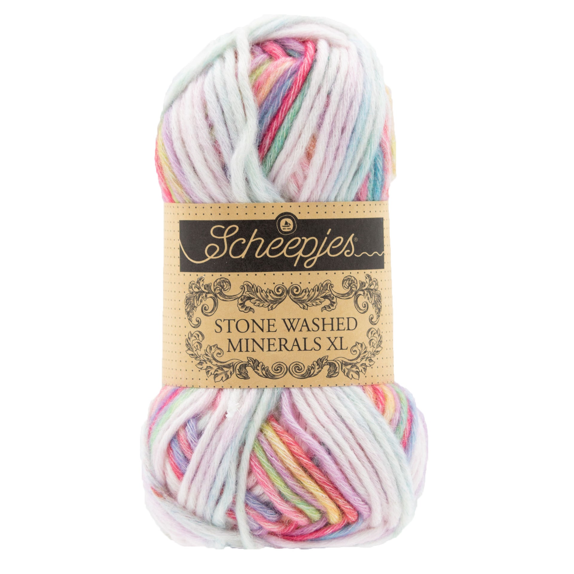 Scheepjes Stone Washed Minerals XL Yarn - 906 Opal Ocean - Zoom Image
