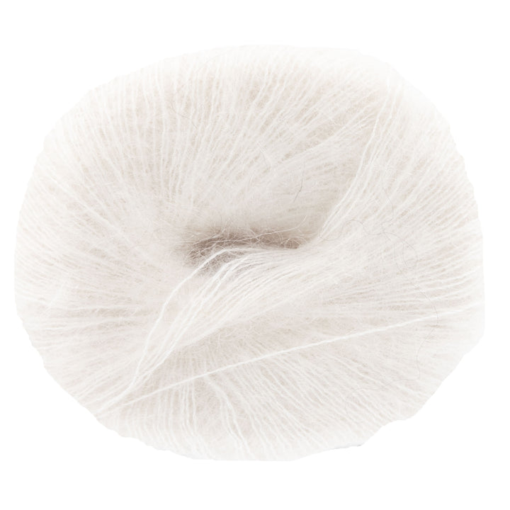 Knitting for Olive Soft Silk Mohair Yarn - Cream - Zoom Image