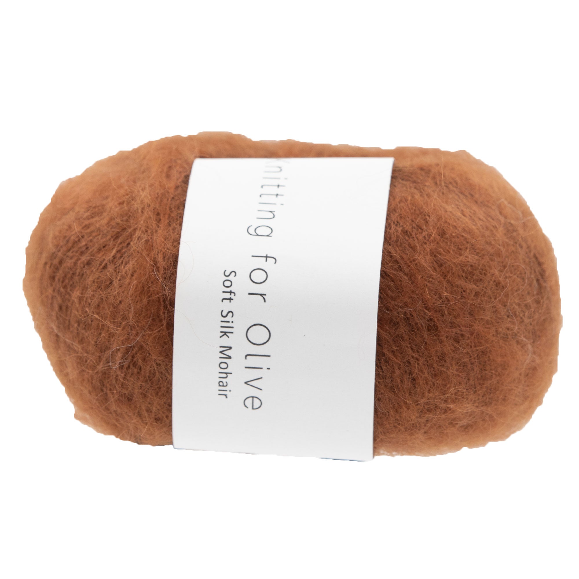 Knitting for Olive Soft Silk Mohair Yarn - Rust - Zoom Image