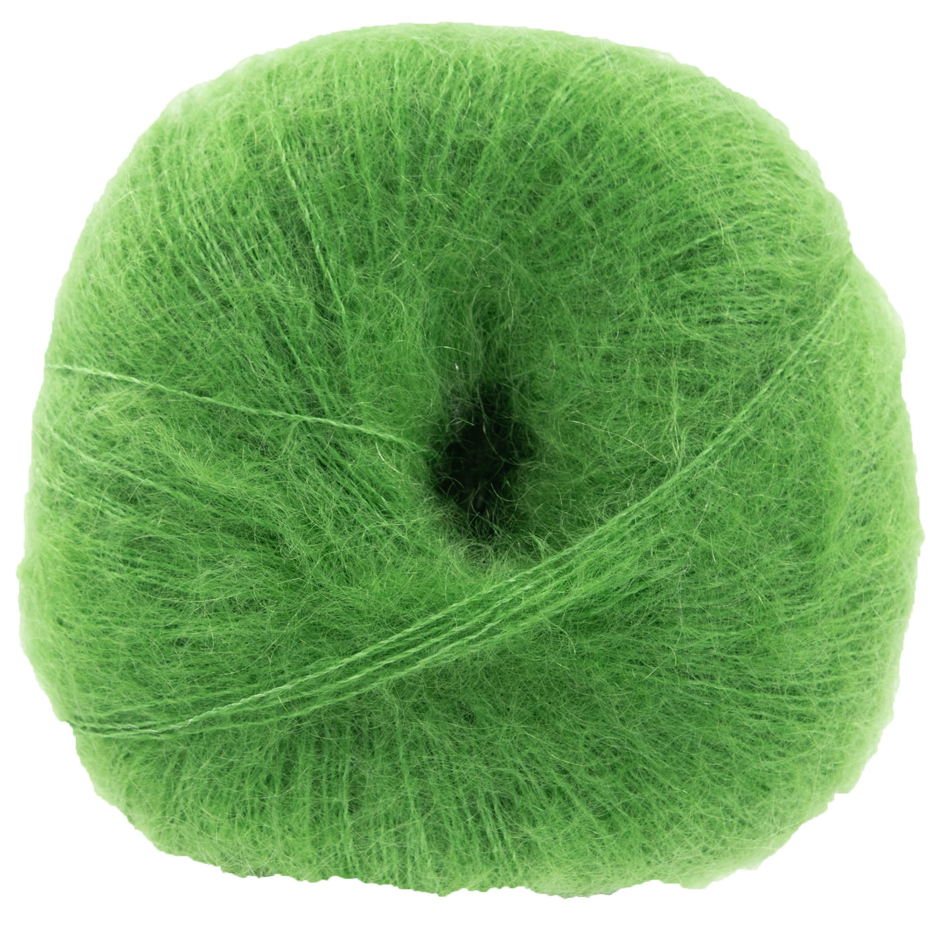 Knitting for Olive Soft Silk Mohair Yarn - Clover Green - Zoom Image
