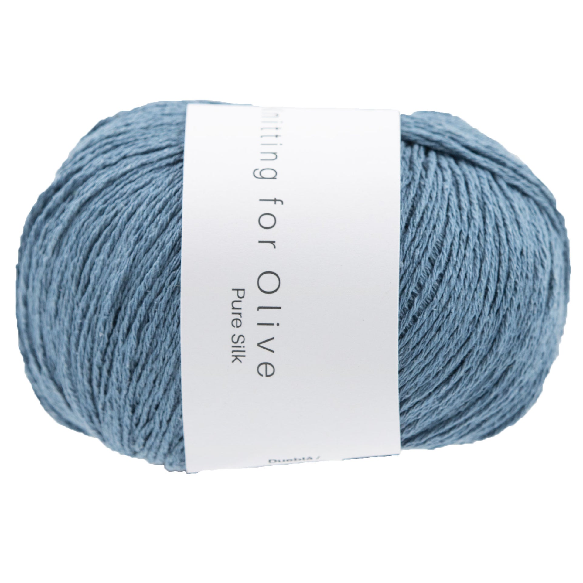 Knitting for Olive Pure Silk Yarn - Dove Blue - Zoom Image
