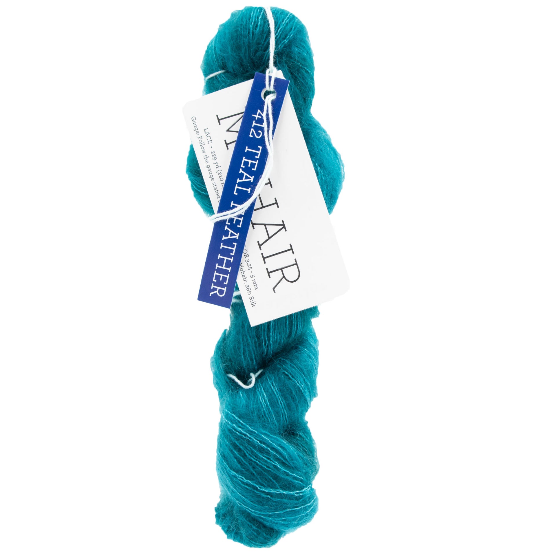 Malabrigo Mohair Yarn - 412 Teal Feather - Zoom Image
