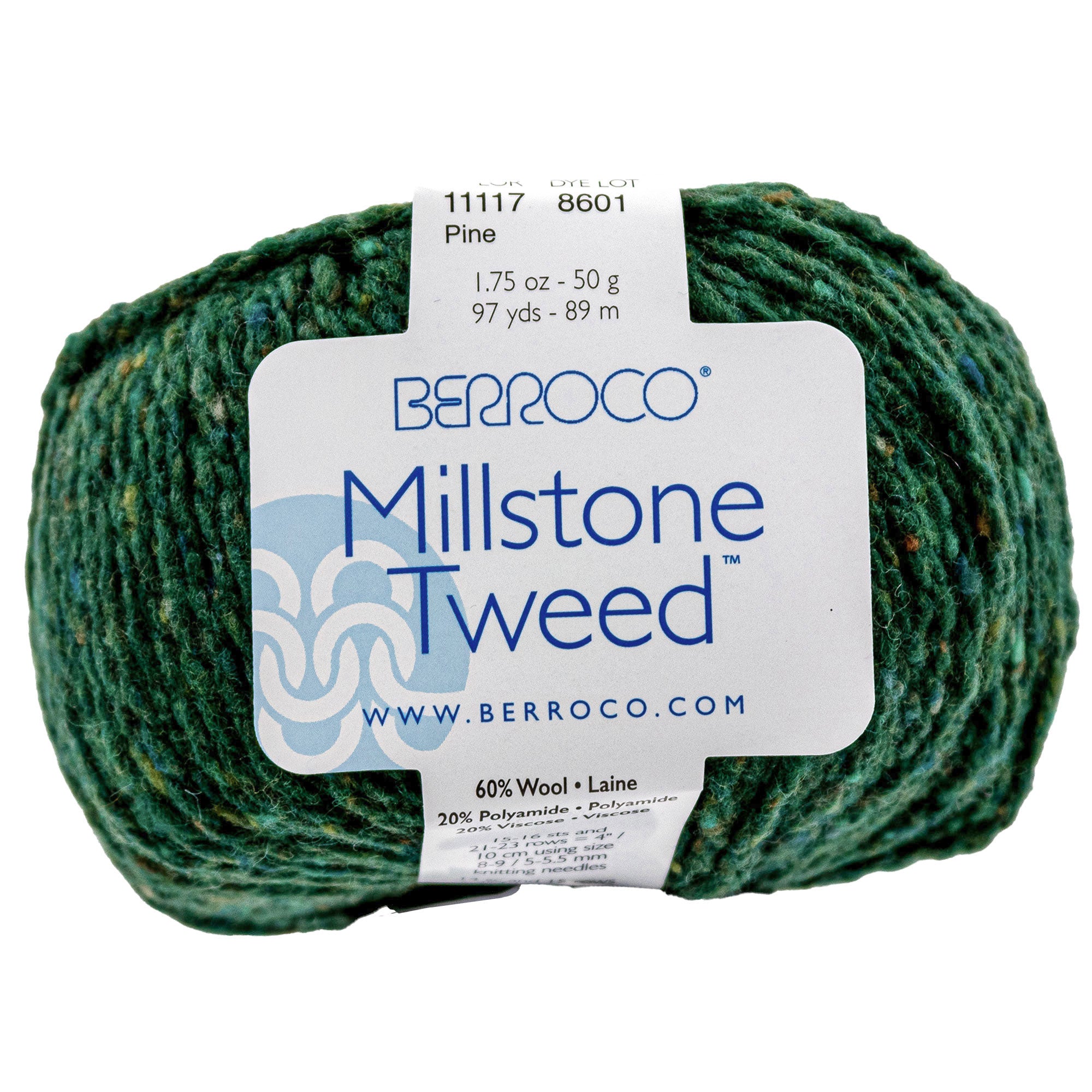 Berroco Millstone Tweed Yarn - 11117 Pine - Zoom Image