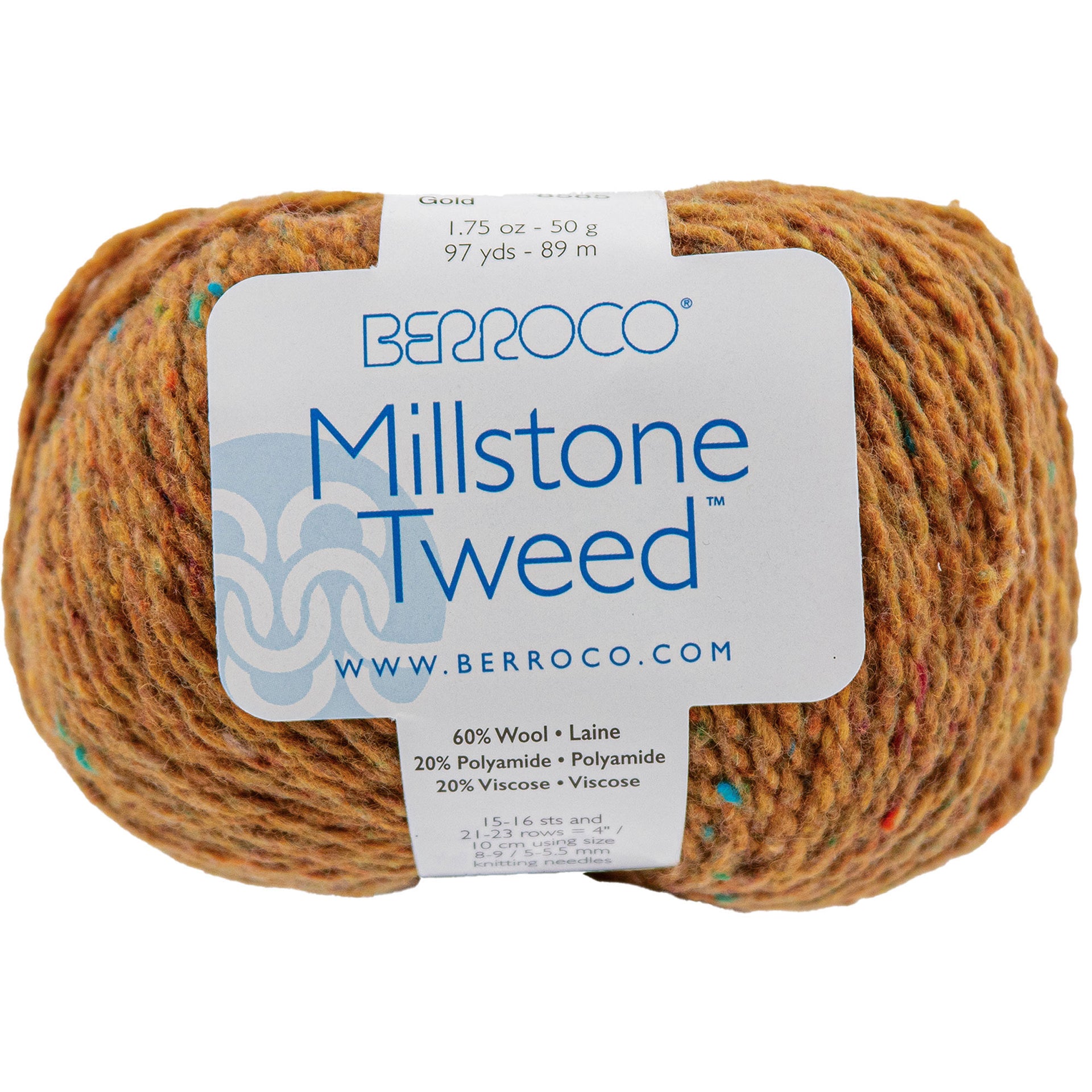 Berroco Millstone Tweed Yarn - 11152 Gold - Zoom Image

