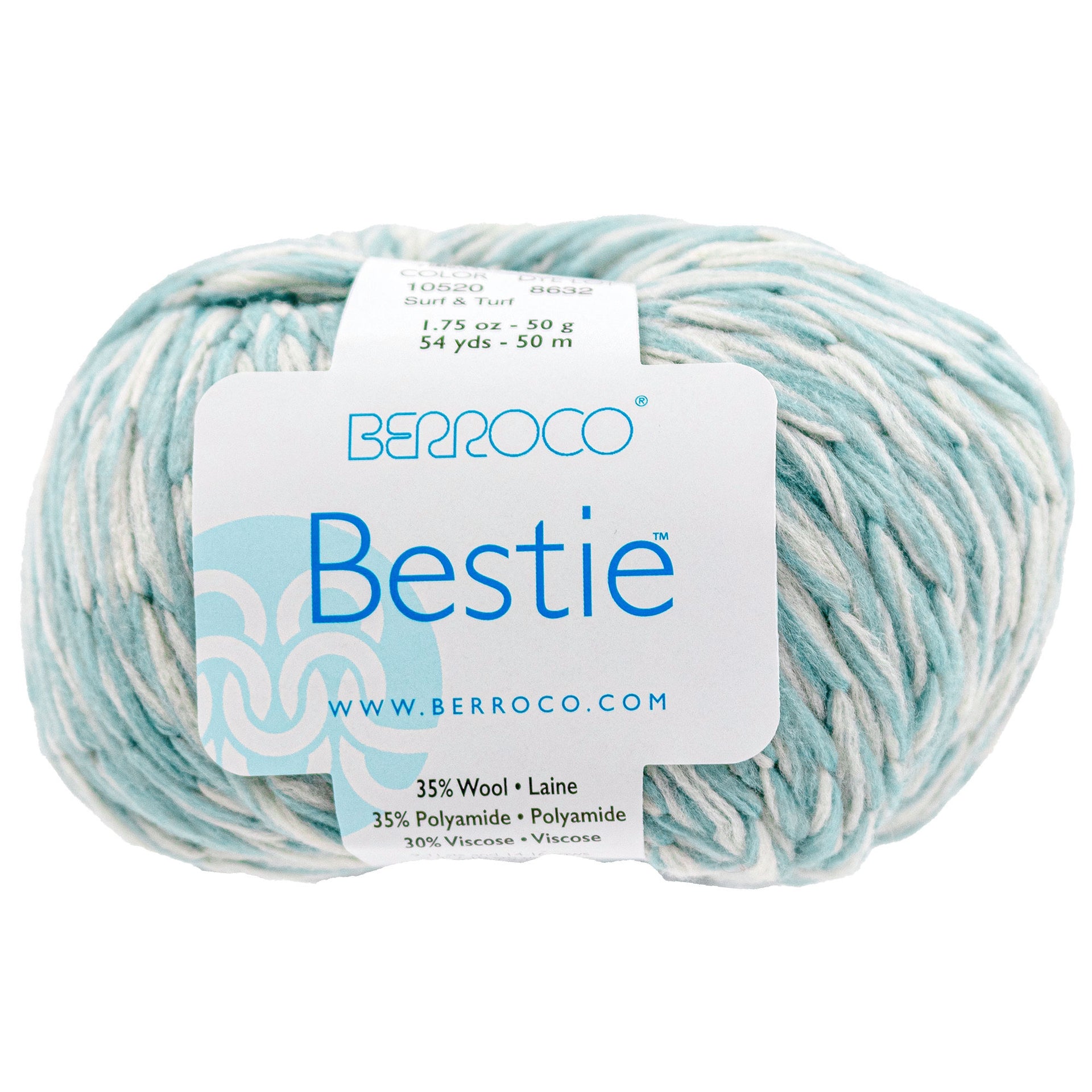 Berroco Bestie Yarn - 10520 Surf & Turf - Zoom Image
