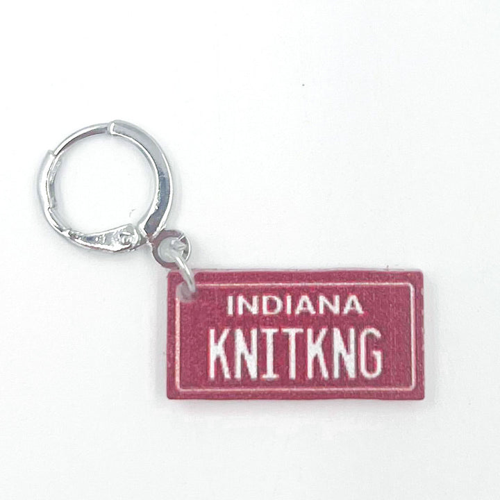 Jimmy Beans Wool State Stitch Markers - Indiana - Extra Image