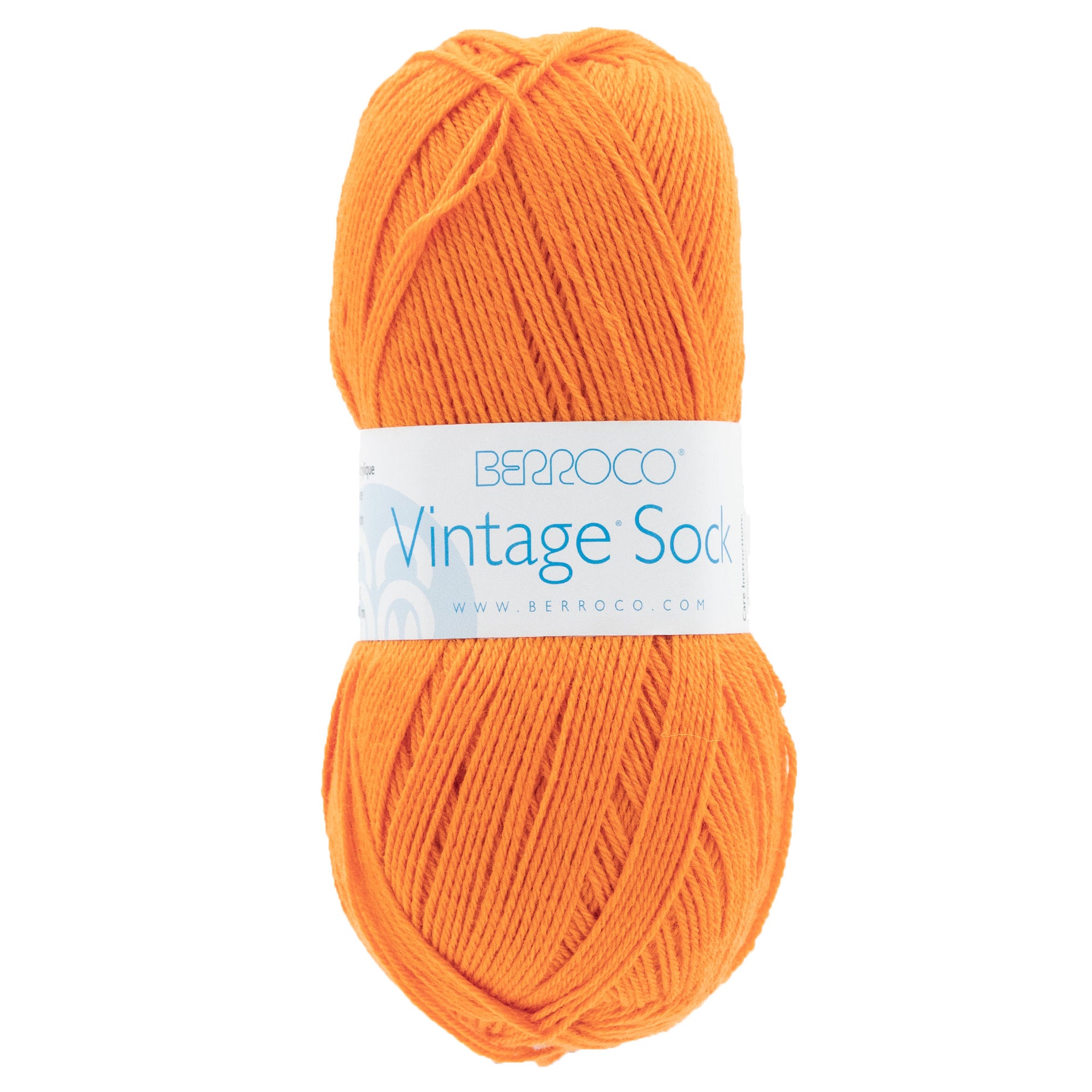 Berroco Vintage Sock Yarn - 12130 Tangerine - Zoom Image
