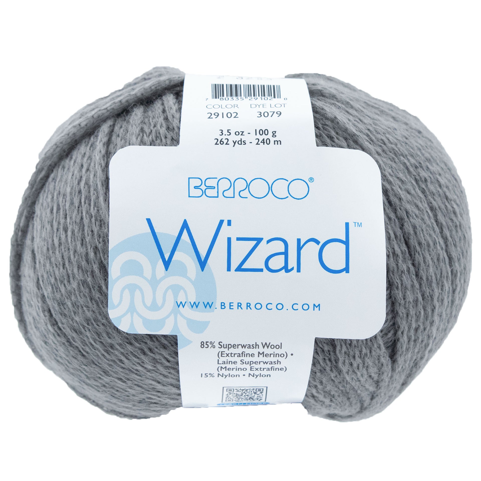 Berroco Wizard Yarn - 29102 Granite - Zoom Image

