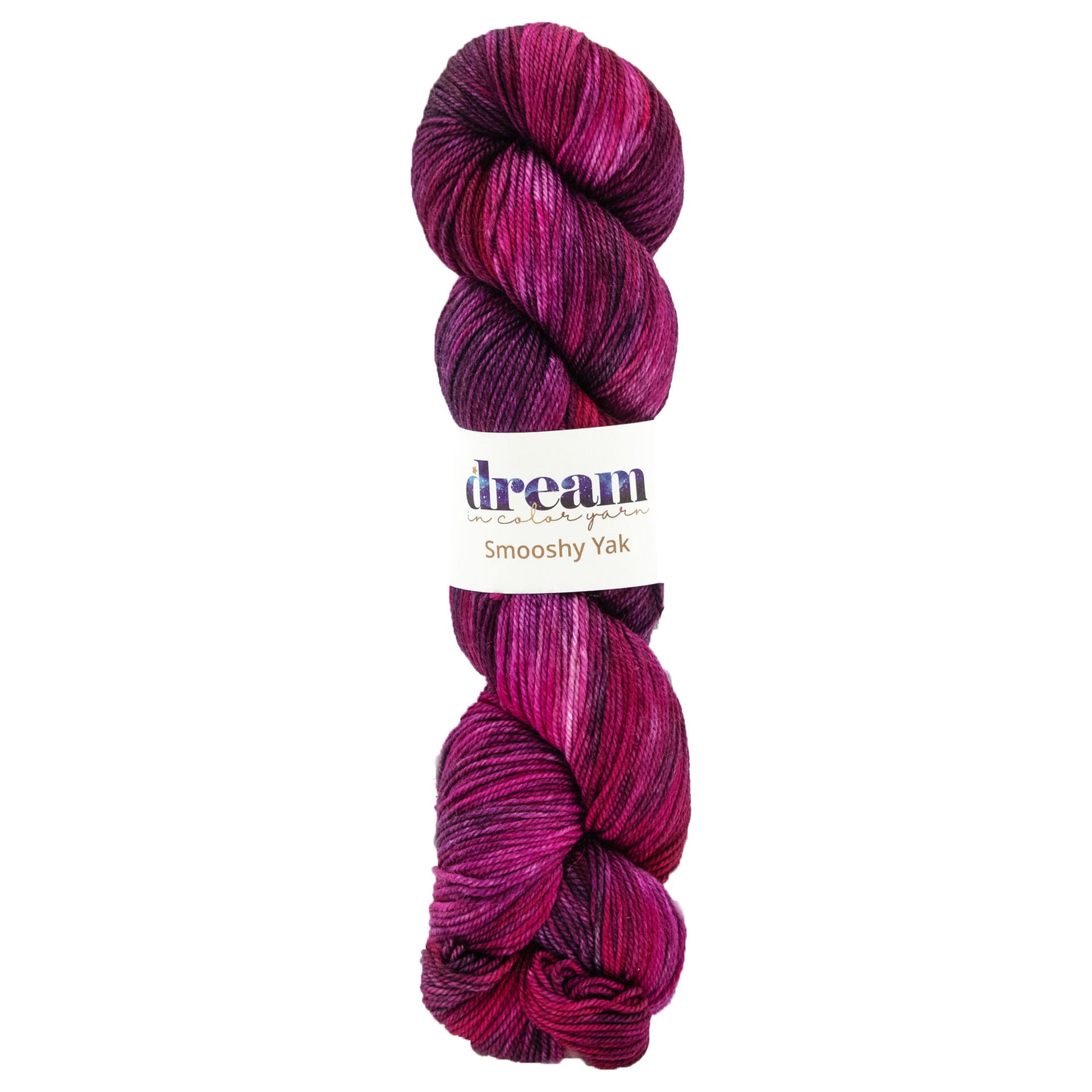 Dream in Color Smooshy Yak Yarn - Wineberry - Zoom Image
