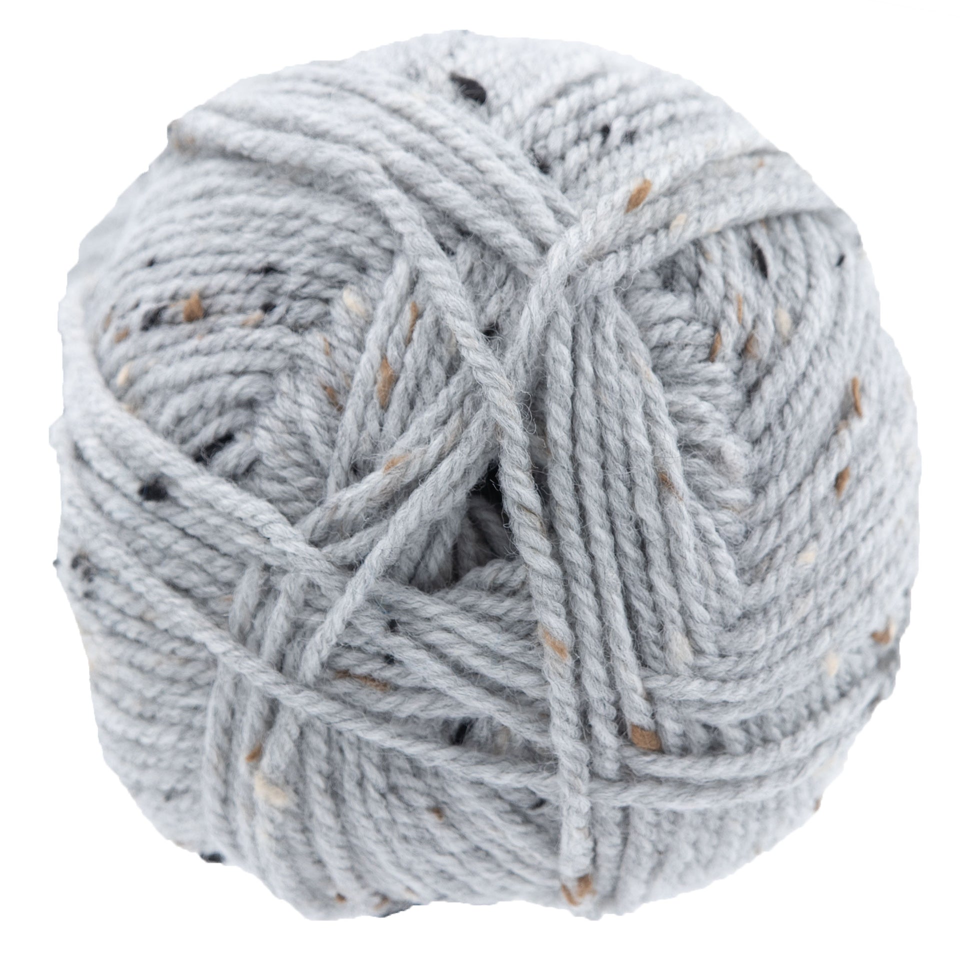 Plymouth Yarn Encore Tweed Yarn - 6007 Light Grey Heather - Zoom Image
