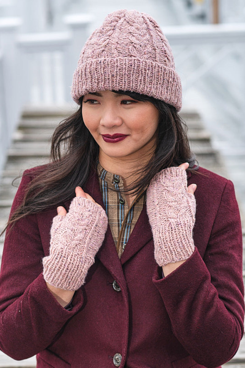 Berroco Millstone Tweed Patterns - Hudson Hat and Mitts - PDF Download - Extra Image
