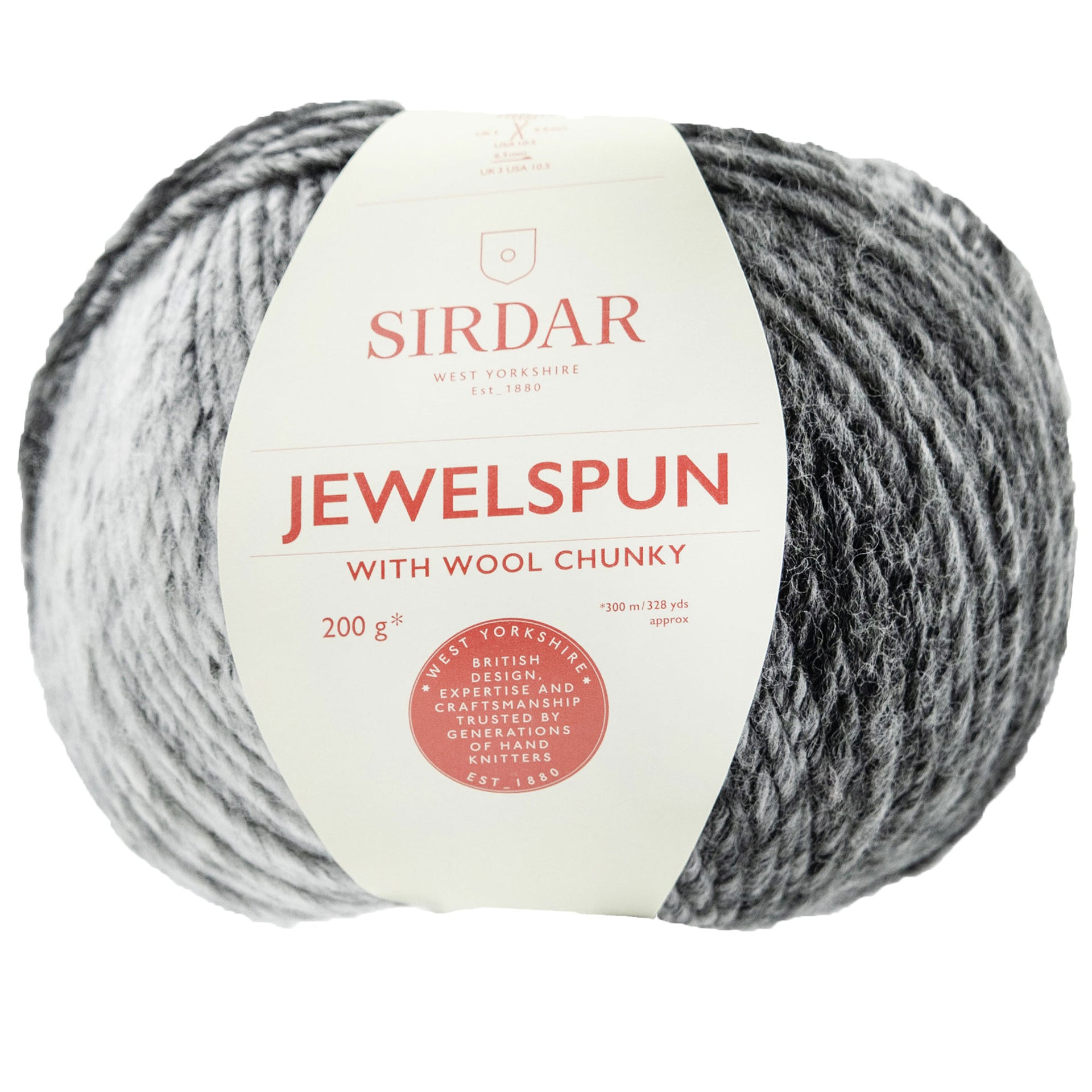 Sirdar Jewelspun with Wool Chunky Yarn - 207 Polished Jet - Zoom Image
