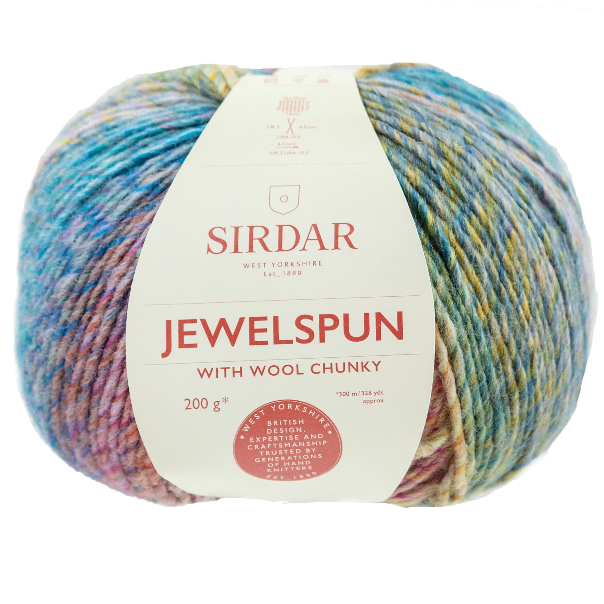 Sirdar Jewelspun with Wool Chunky Yarn - 210 Mermaid Glow - Zoom Image
