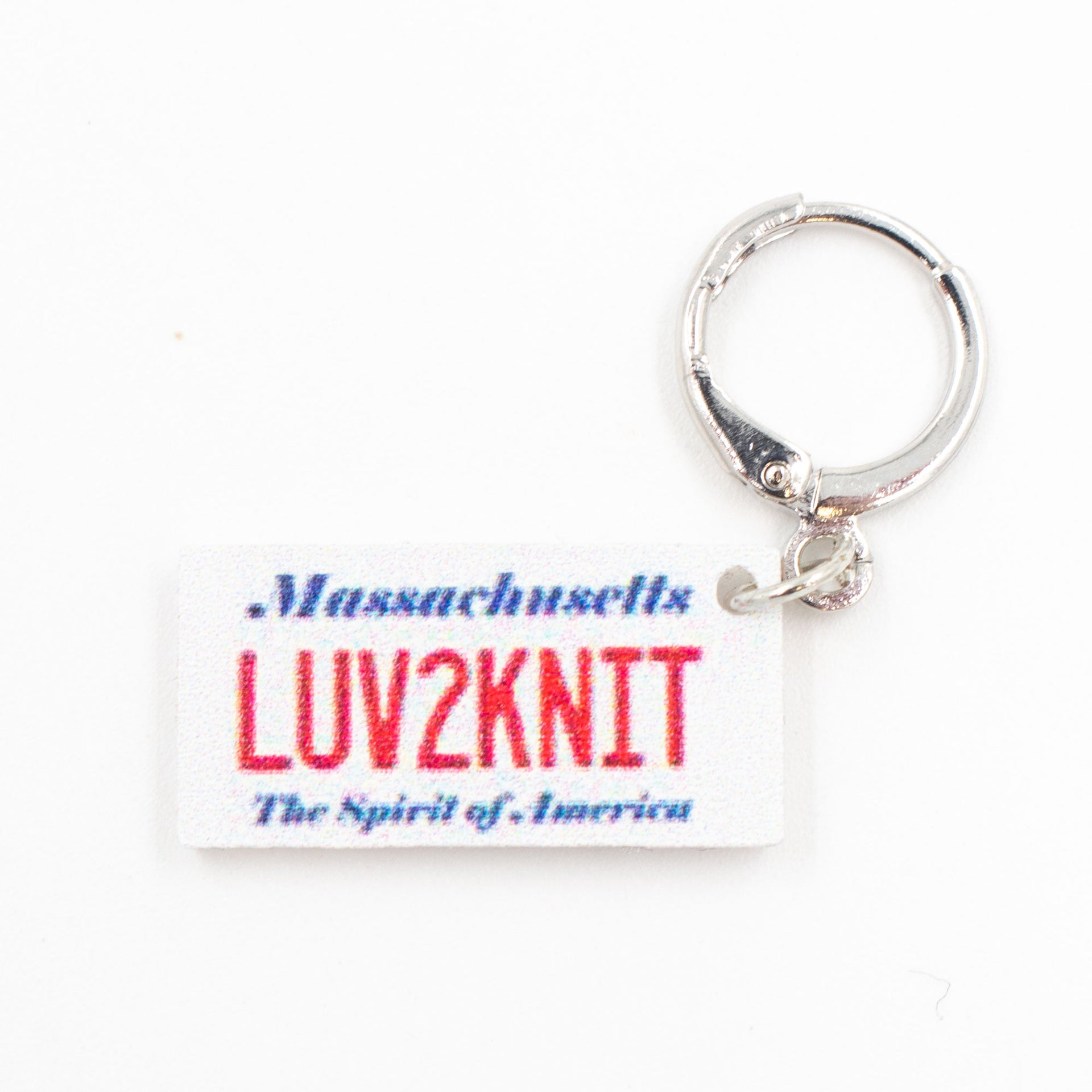 Jimmy Beans Wool State Stitch Markers - Massachusetts - Zoom Image
