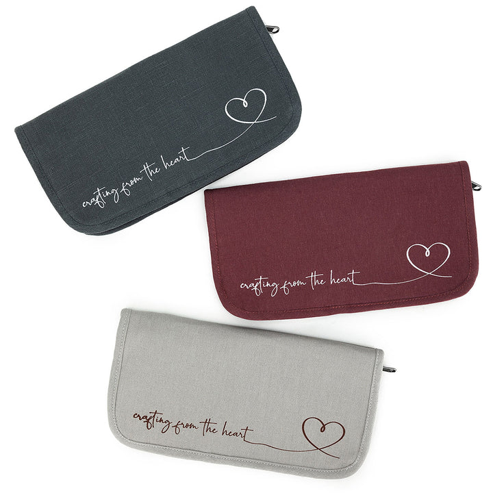della Q Chicken Boots DPN/Crochet Hook Case - *Linen - Pebble - Extra Image