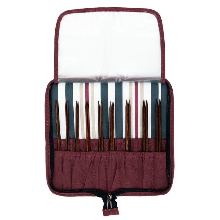 della Q Chicken Boots DPN/Crochet Hook Case - *Linen - Pebble - Extra Image