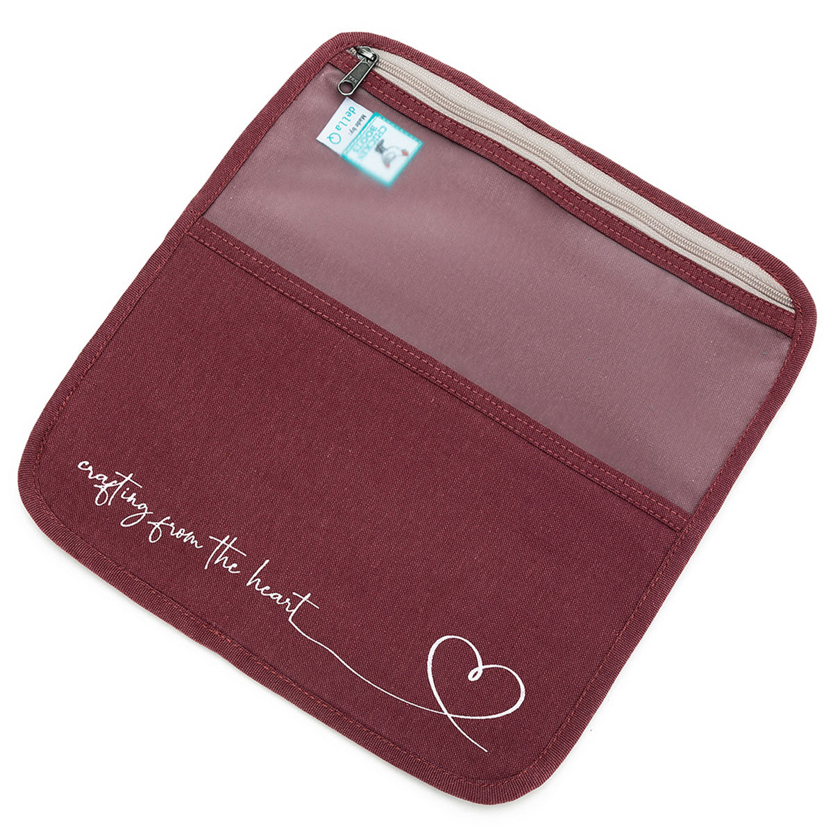della Q Chicken Boots DPN/Crochet Hook Case - *Linen - Pebble - Extra Image