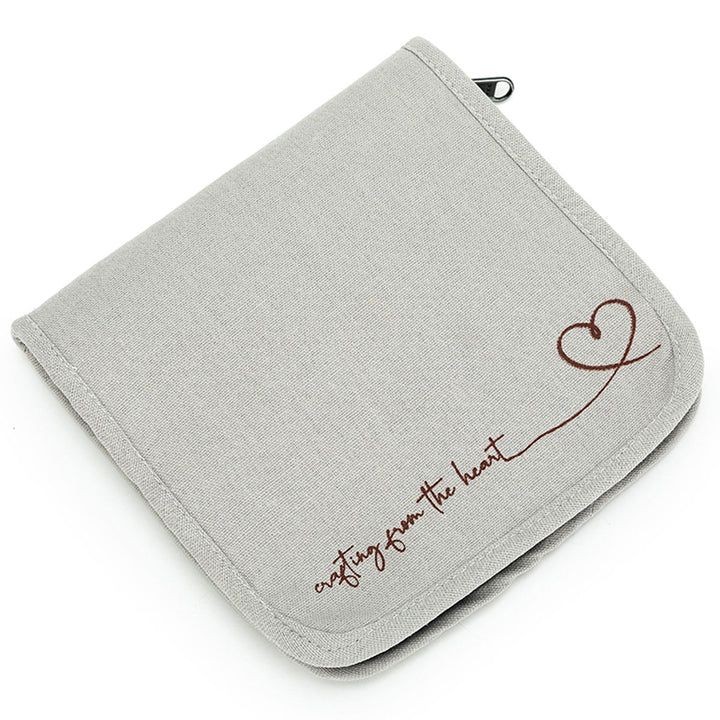 della Q Chicken Boots Interchangeable Needle Case - *Linen - Slate - Extra Image