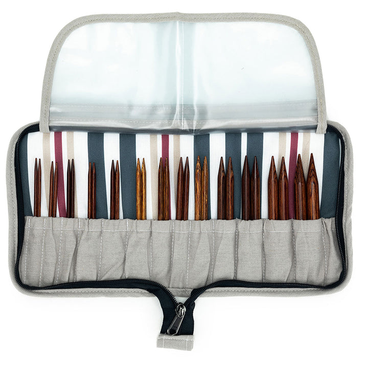 della Q Chicken Boots Interchangeable Needle Case - *Linen - Slate - Extra Image