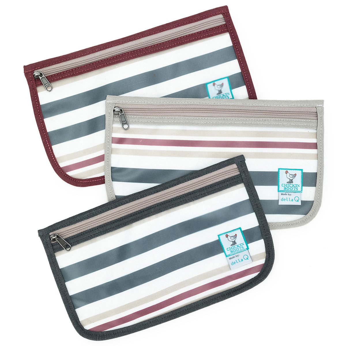 della Q Chicken Boots Notions Case - *Linen - Pebble - Extra Image