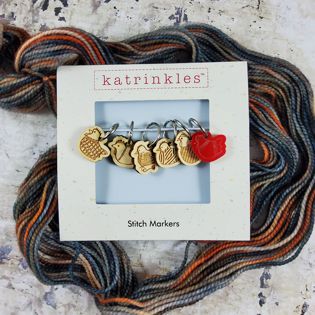 Katrinkles Stitch Markers - Yarn Chicken Stitch Marker Set - Extra Image
