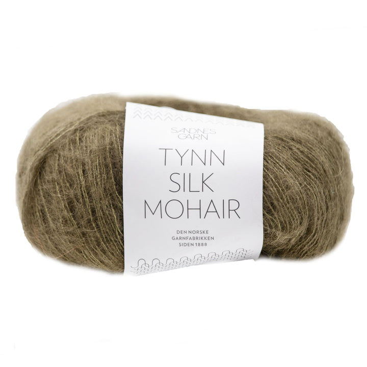 Sandnes Garn  Tynn Silk Mohair Yarn - 9873 Dark Olive - Zoom Image