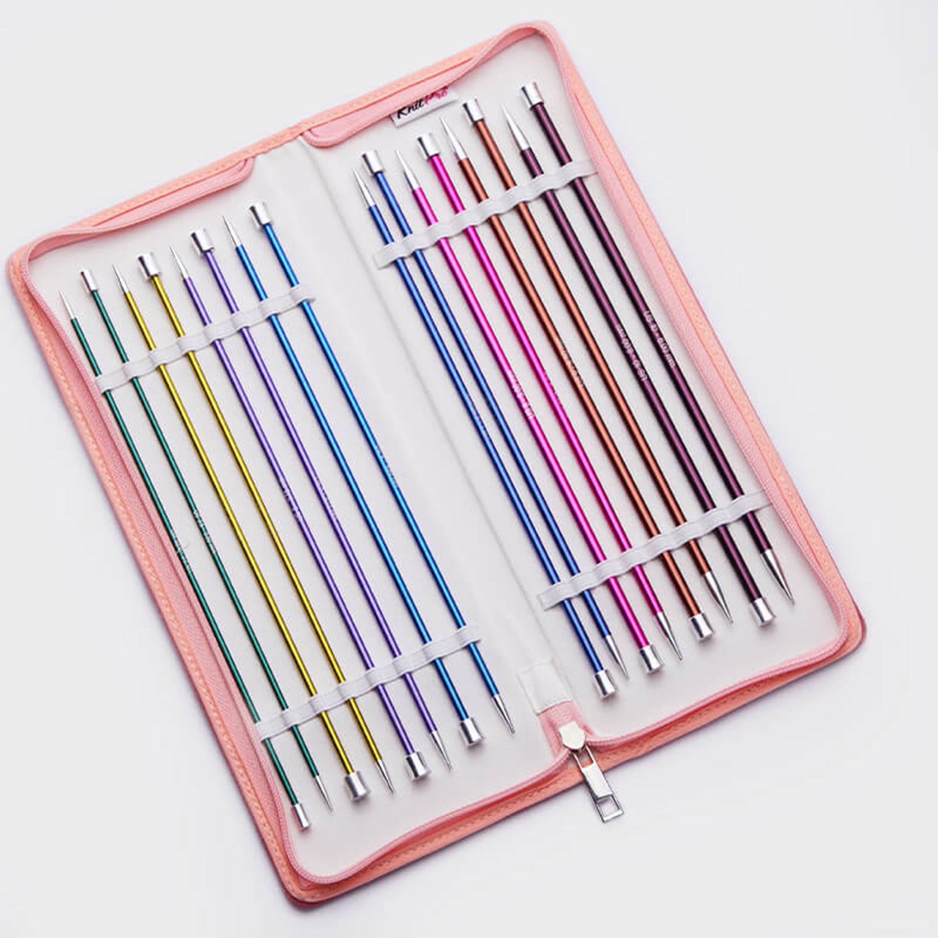 KnitPro Zing Single Pointed Needle Sets - Single Point Needle Set - 14" - Zoom Image
