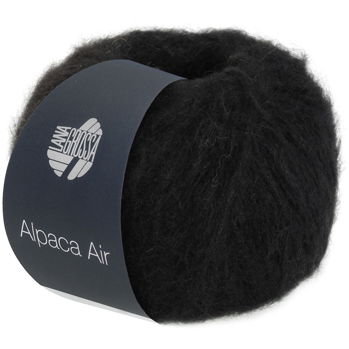 Lana Grossa Alpaca Air Yarn - 12 Black - Extra Image
